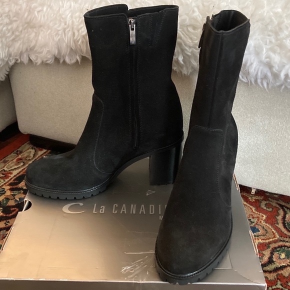 La Canadienne Peppa Women's Shoes Black Suede : 10 M (B)